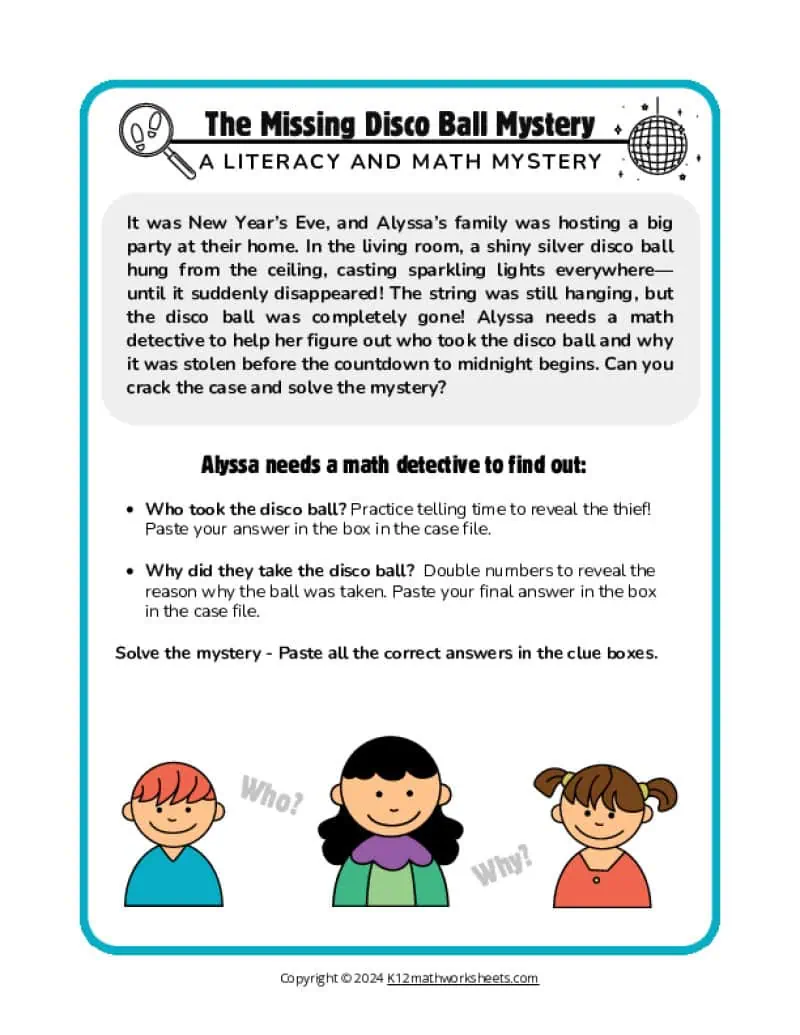 2nd grade math mystery worksheets - k12 math worksheets